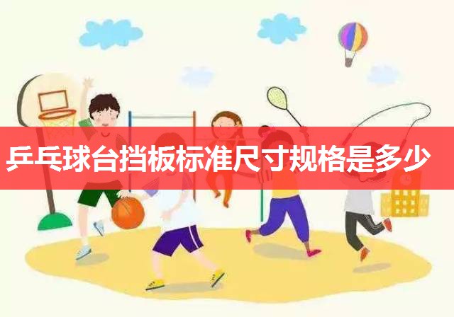乒乓球台挡板标准尺寸规格是多少